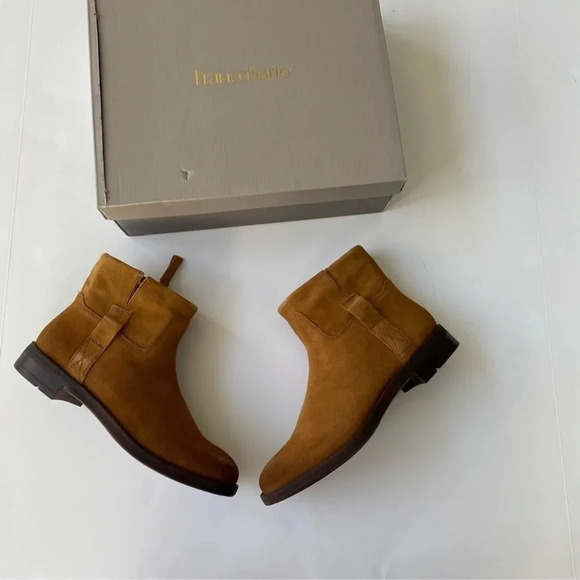 New Franco Sarto Womens Malina Whiskey Suede Ankle Boots Bootie Size 7 - Picture 3 of 10